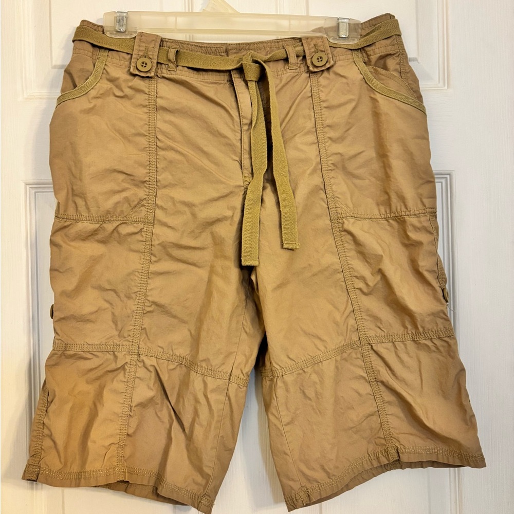 Faded Glory Khaki Cargo Shorts